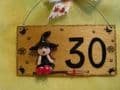 3d Personalised Flying Pretty Cute Witch Wooden Sign Any Phrasing Handmade Unique Item Halloween Samhain Pagan Wiccan